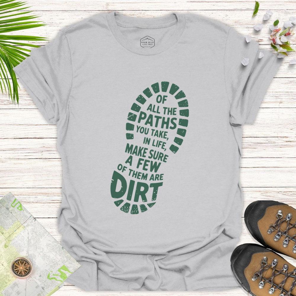 Dirt Path Boot Print Unisex T-Shirt