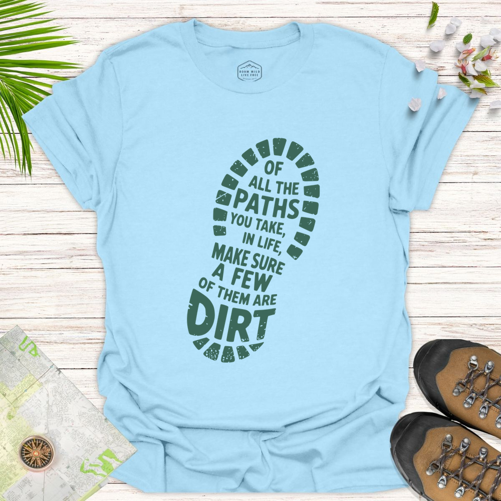 Dirt Path Boot Print Unisex T-Shirt