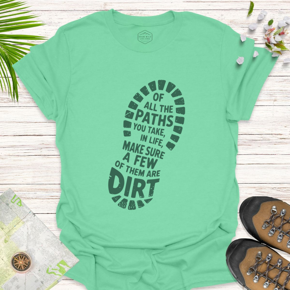 Dirt Path Boot Print Unisex T-Shirt