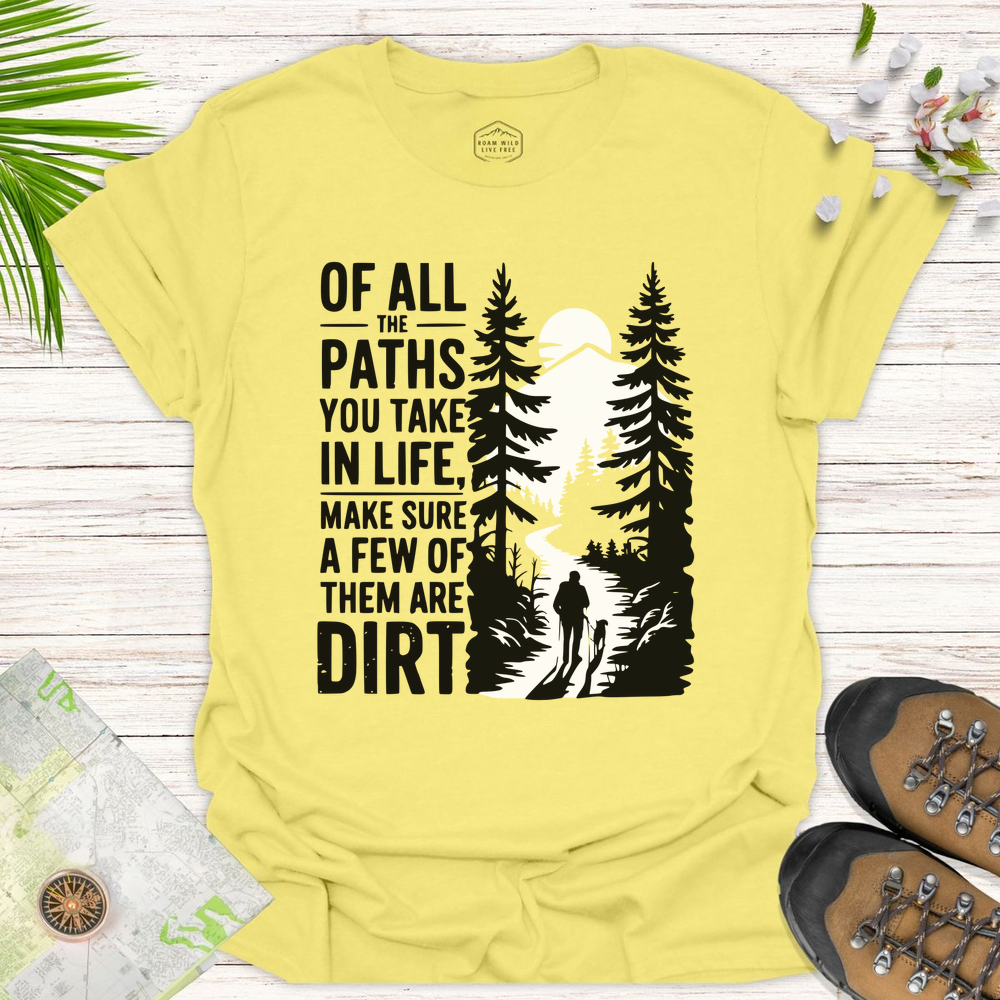 Dirt Path Silhouette Unisex T-Shirt