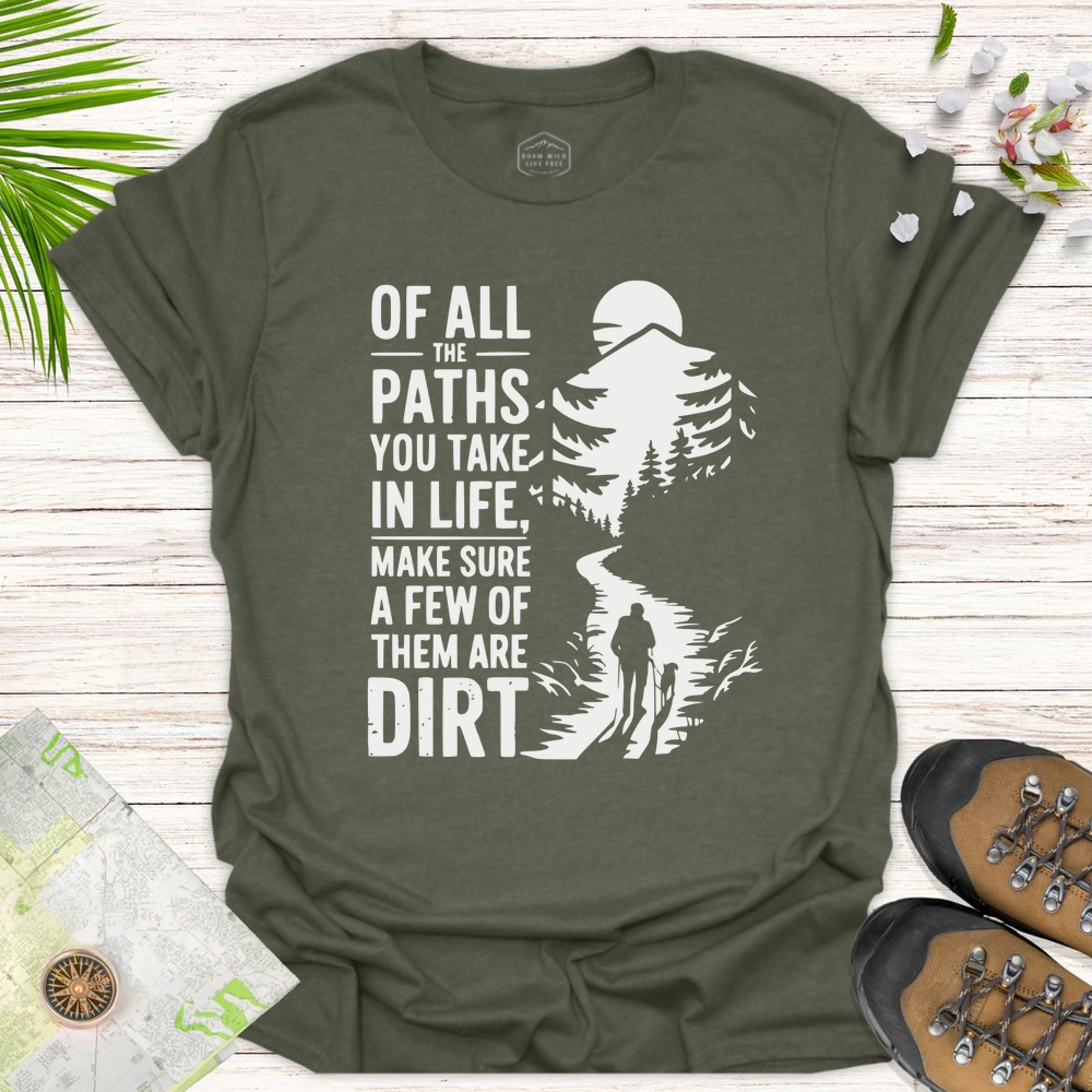 Dirt Path Silhouette Unisex T-Shirt