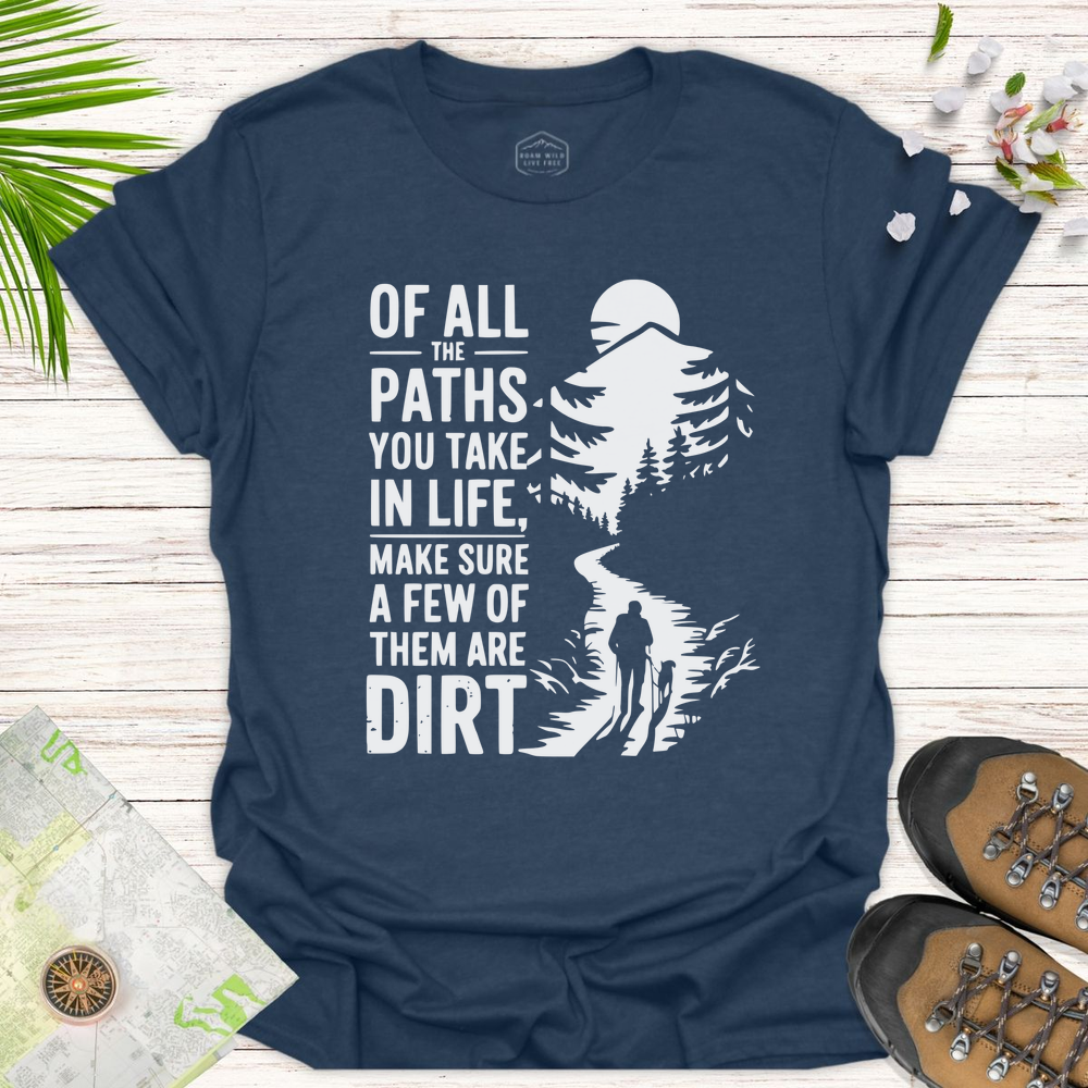 Dirt Path Silhouette Unisex T-Shirt