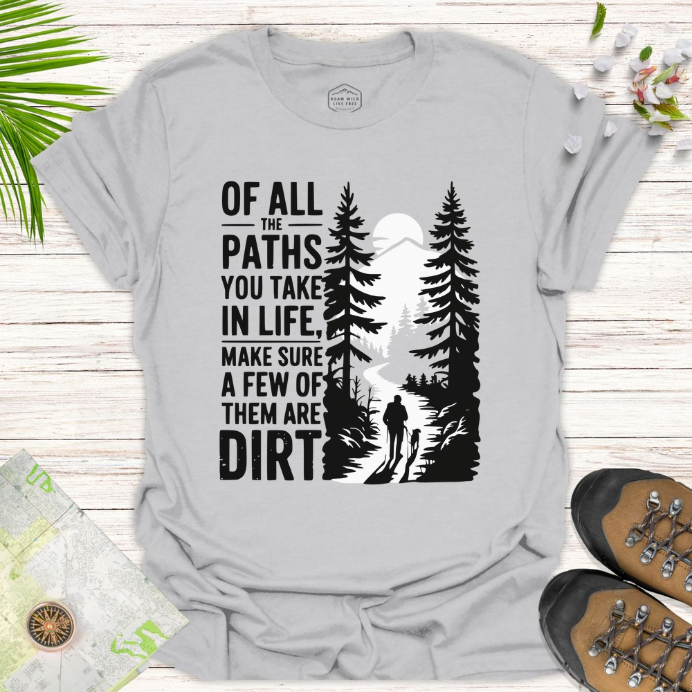 Dirt Path Silhouette Unisex T-Shirt
