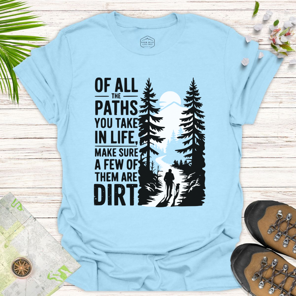 Dirt Path Silhouette Unisex T-Shirt