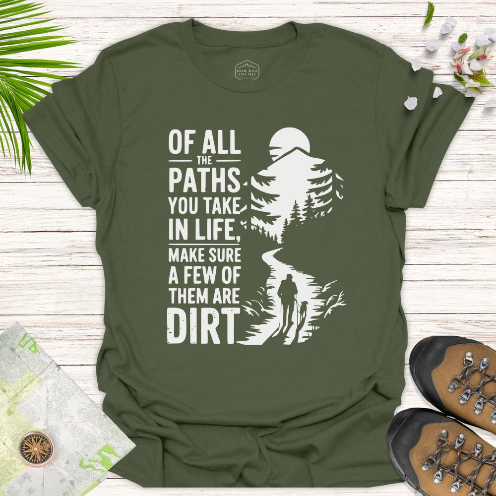 Dirt Path Silhouette Unisex T-Shirt