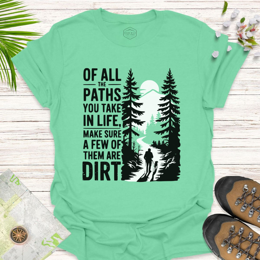 Dirt Path Silhouette Unisex T-Shirt