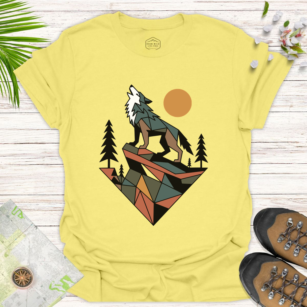 Geometric Wolf Unisex T-Shirt