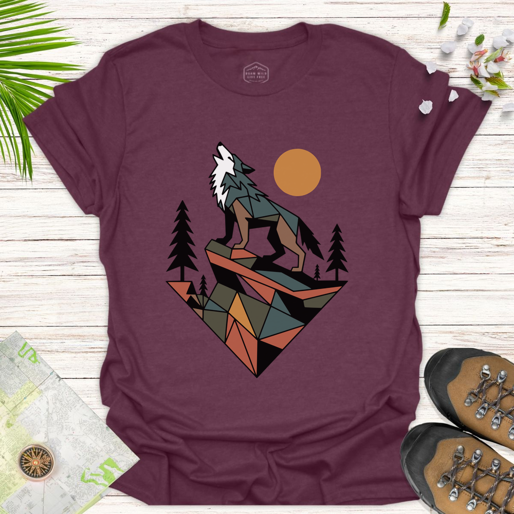 Geometric Wolf Unisex T-Shirt