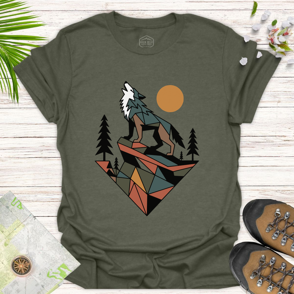 Geometric Wolf Unisex T-Shirt