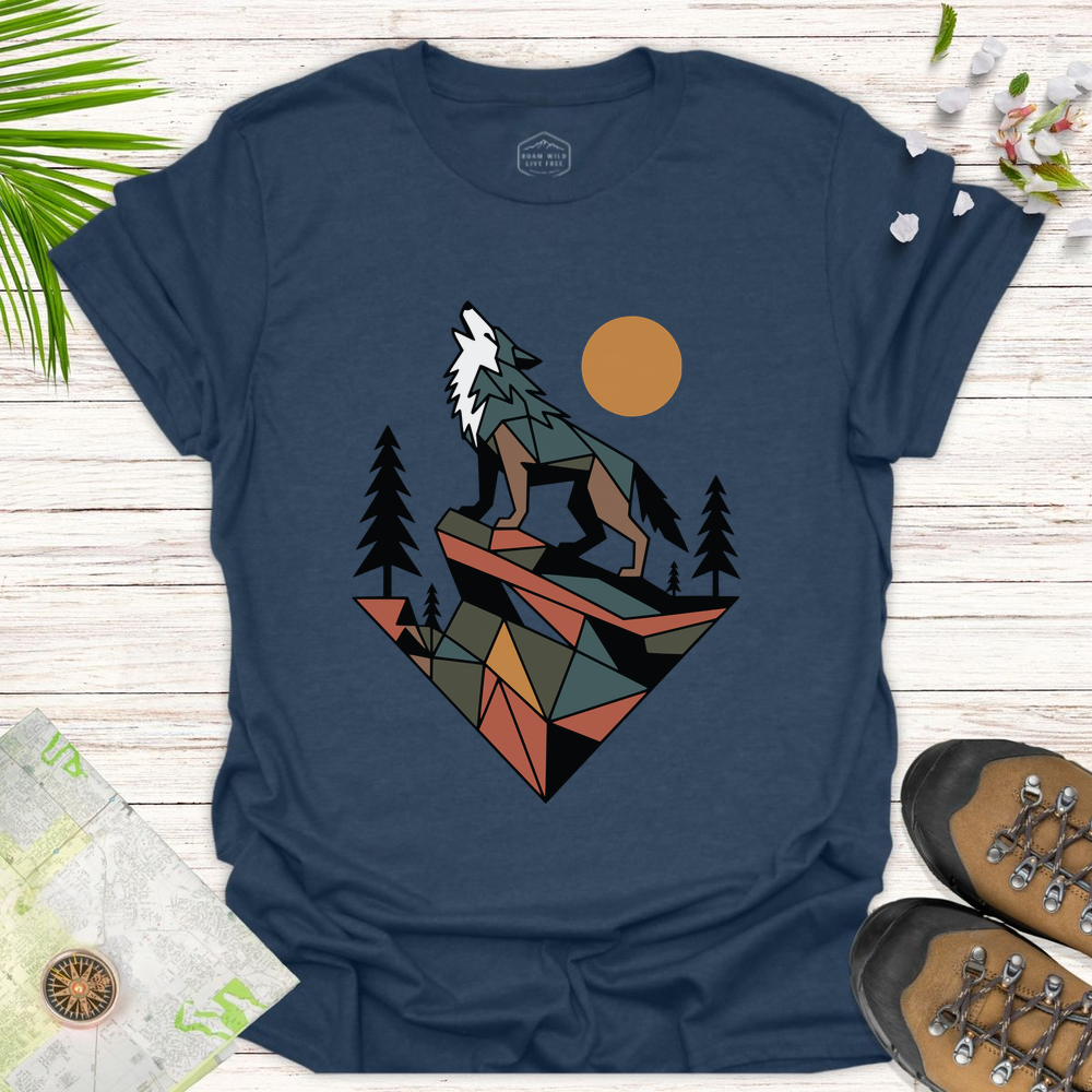 Geometric Wolf Unisex T-Shirt