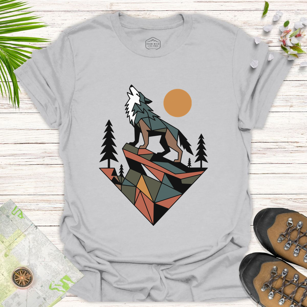Geometric Wolf Unisex T-Shirt