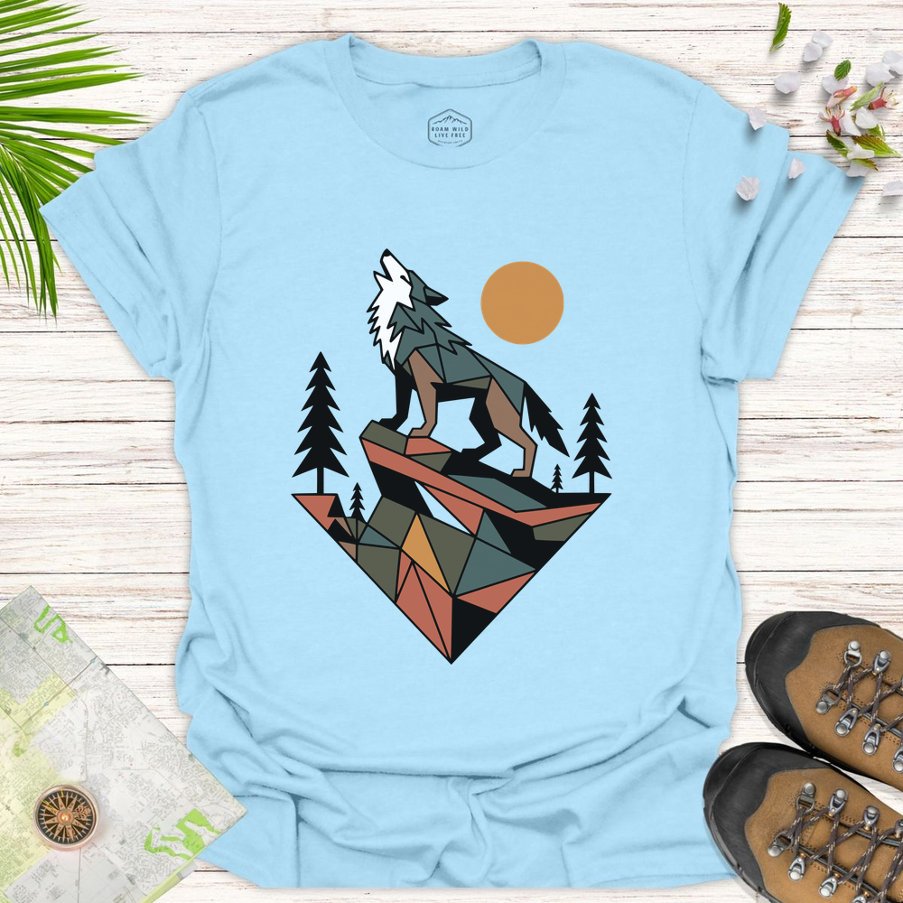 Geometric Wolf Unisex T-Shirt