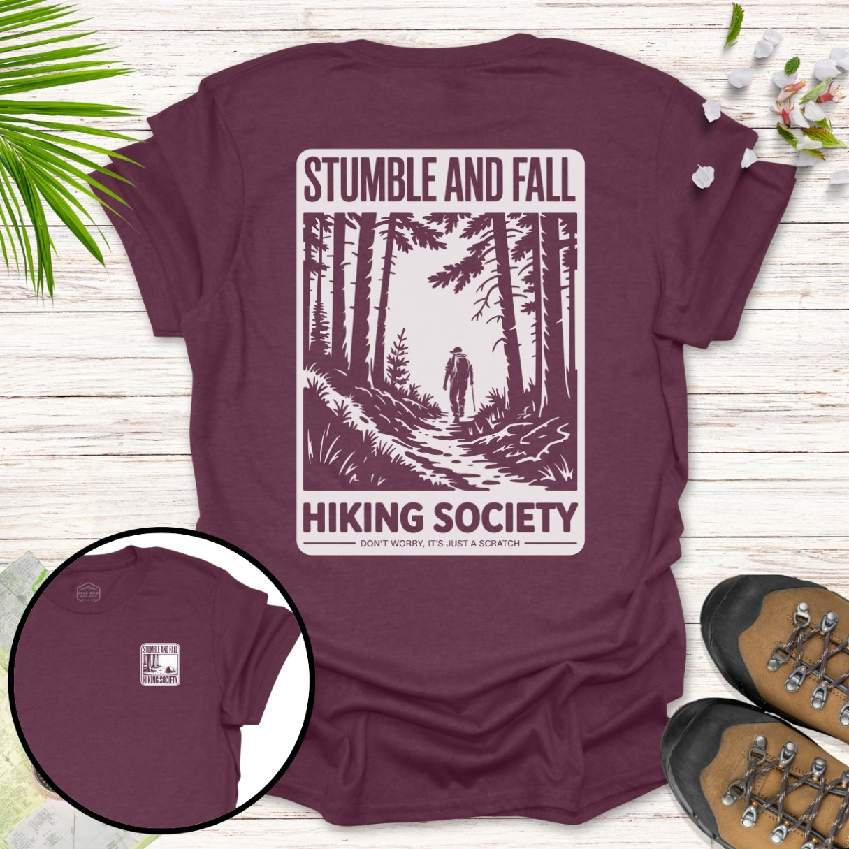 Stumble and Fall Society Front And Back T-Shirt