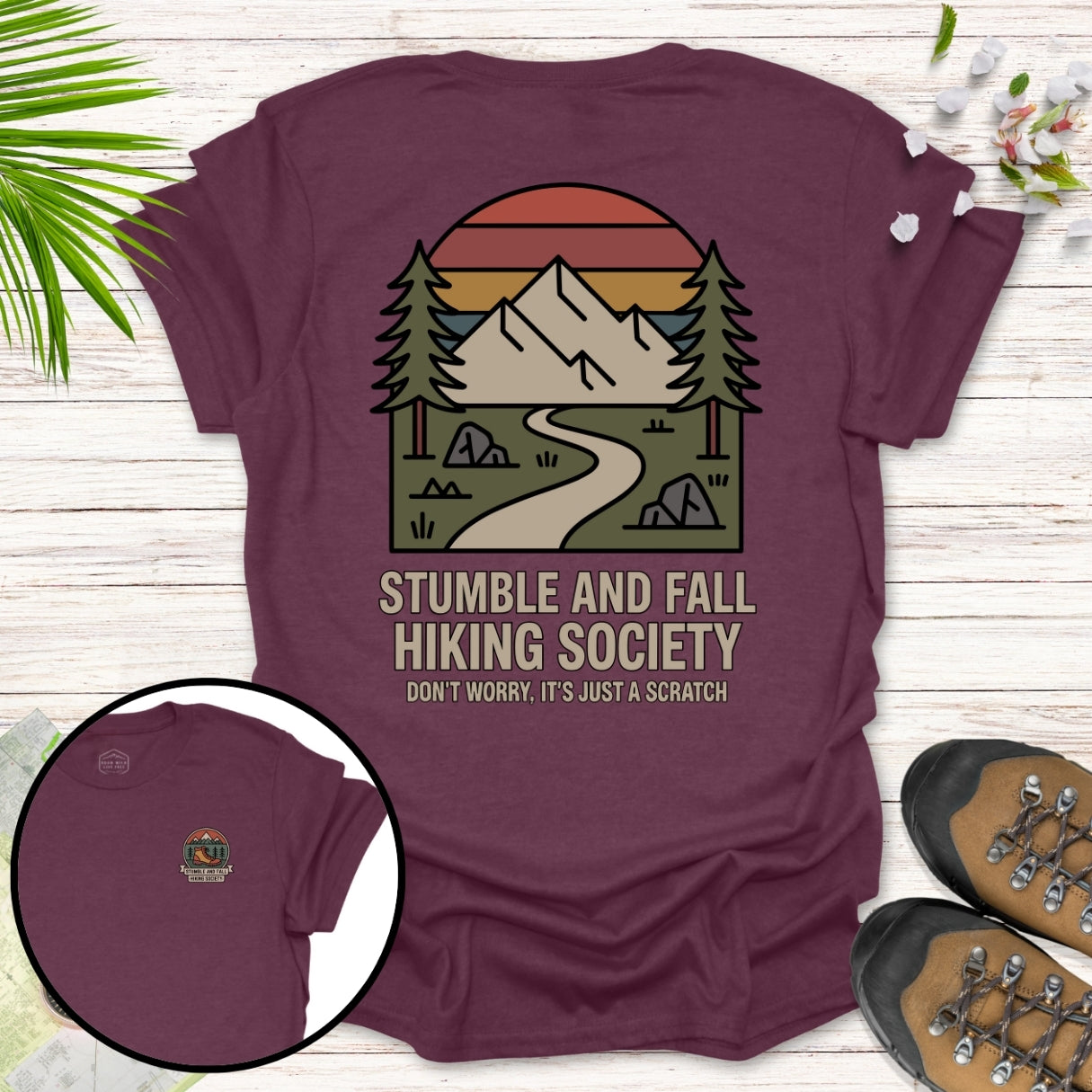 Stumble and Fall Retro Sunset T-Shirt