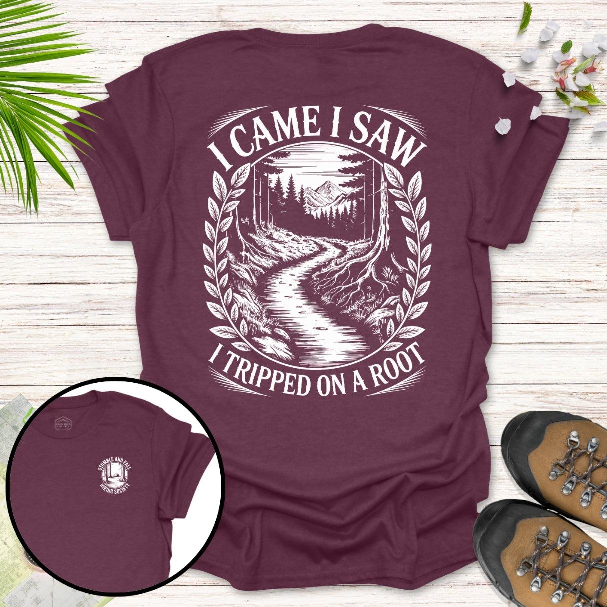 I Came I Saw I Tripped Ornate T-Shirt