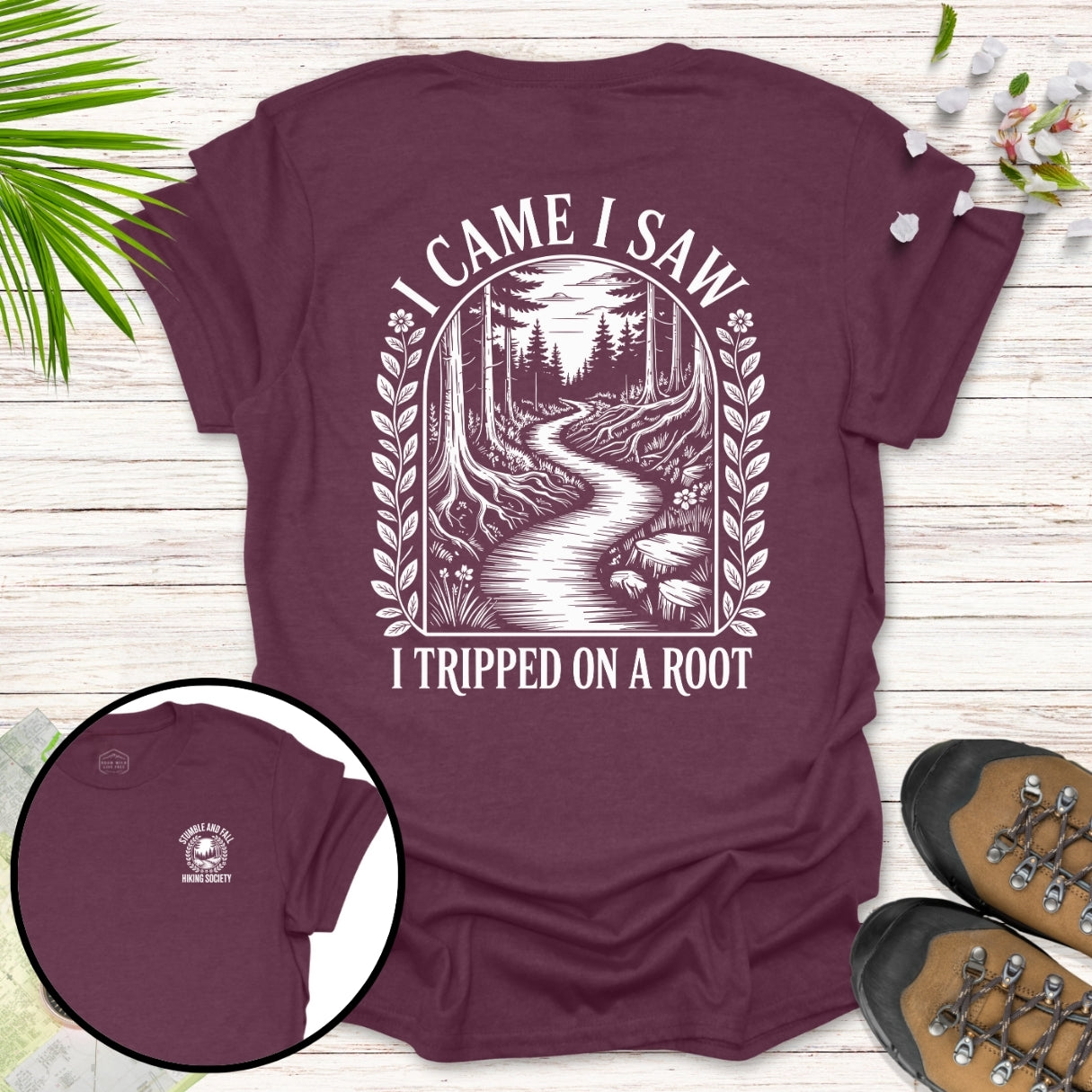 I Came I Saw Vintage Front And Back T-Shirt