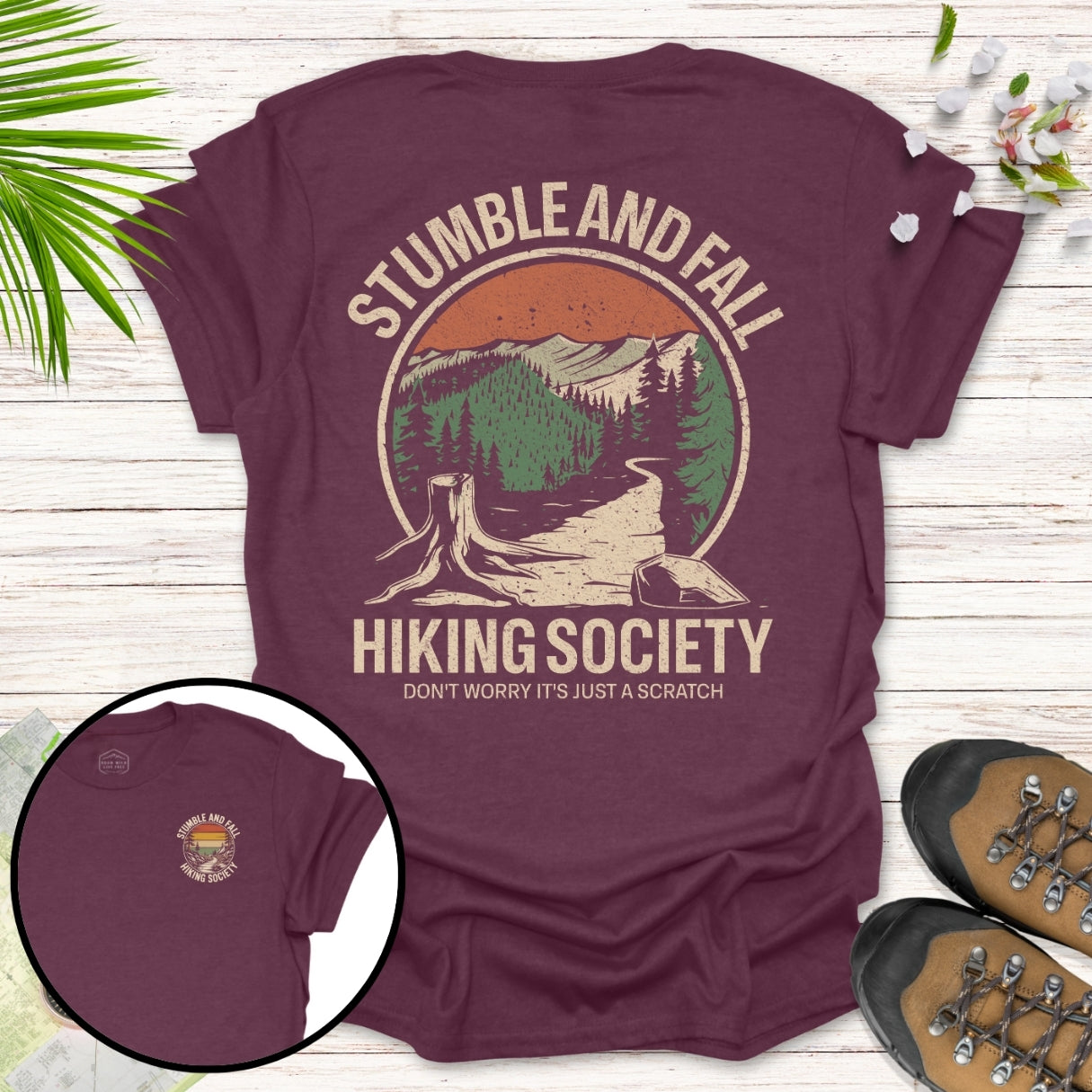 Stumble and Fall Front And Back T-Shirt