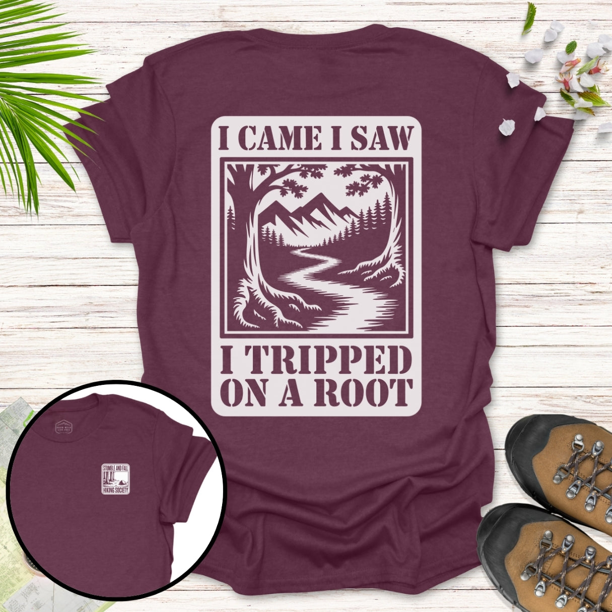 Tripped On A Root Stencil T-Shirt