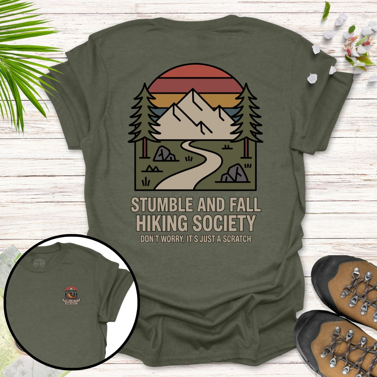 Stumble and Fall Retro Sunset T-Shirt