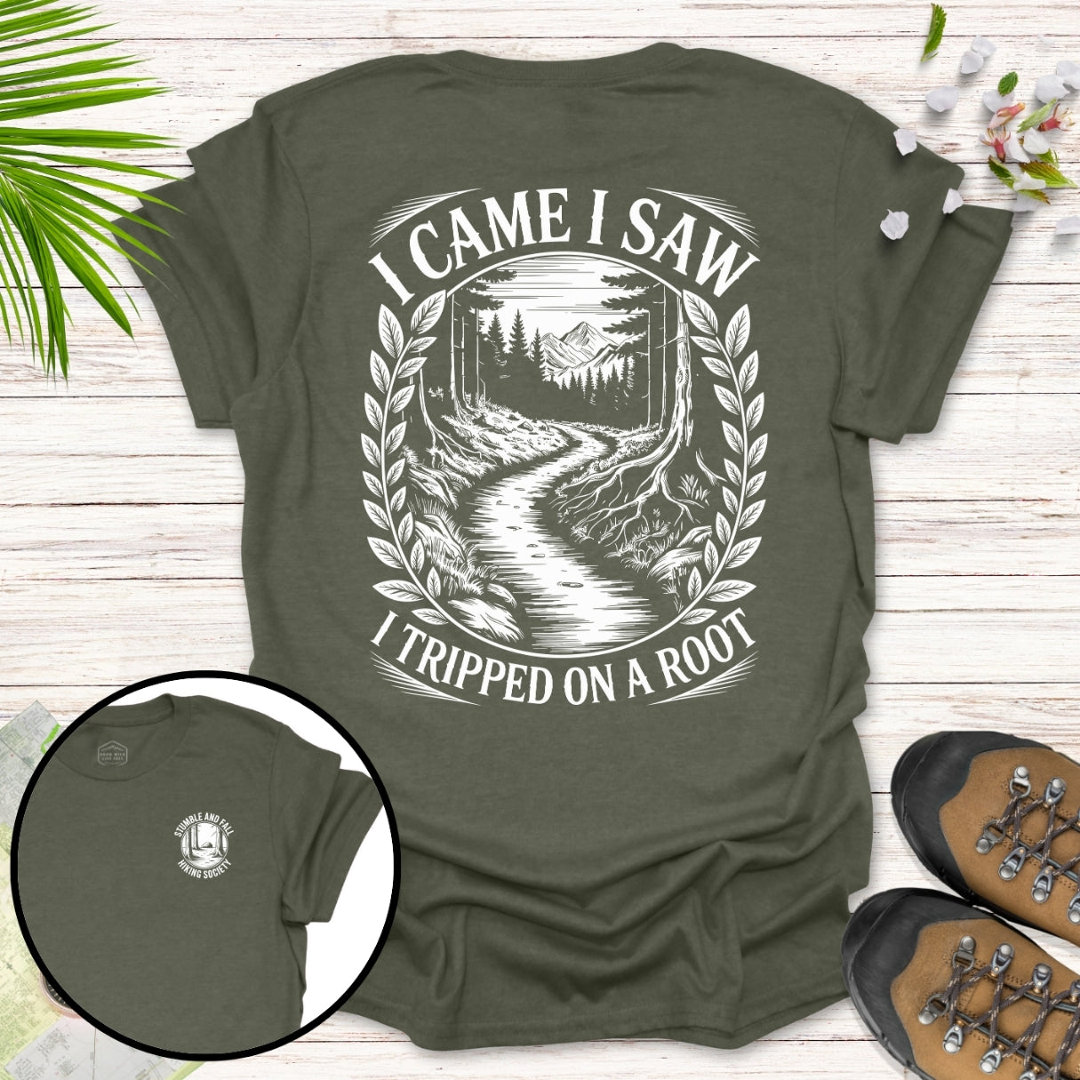I Came I Saw I Tripped Ornate T-Shirt