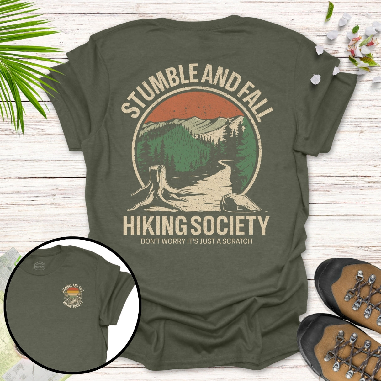 Stumble and Fall Front And Back T-Shirt