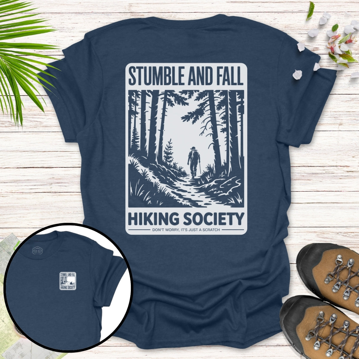 Stumble and Fall Society Front And Back T-Shirt