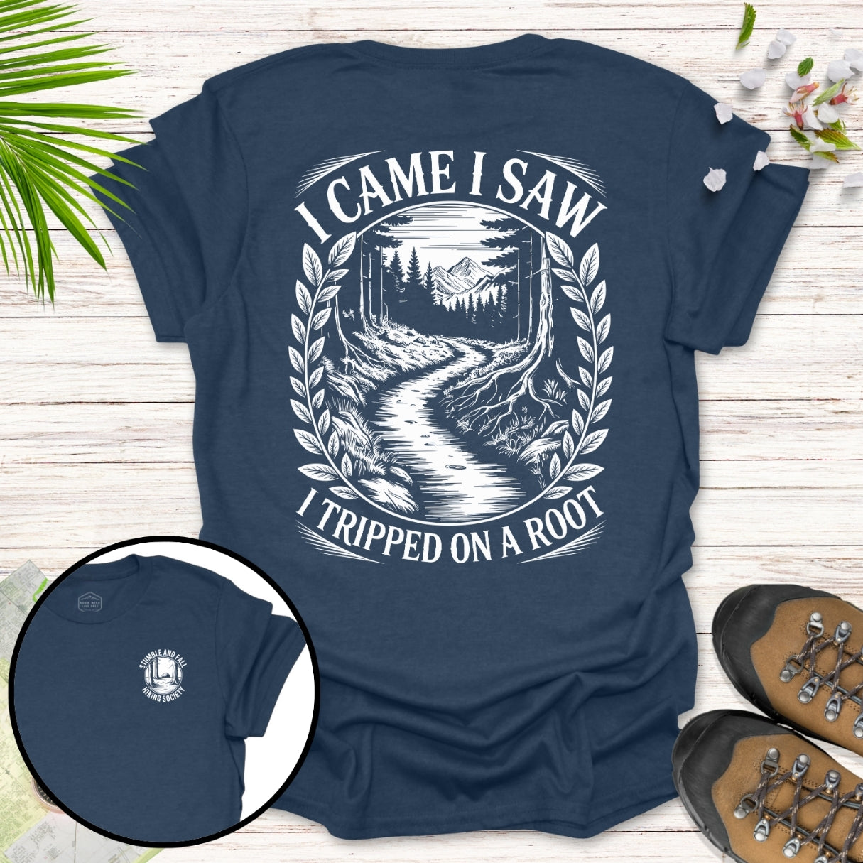 I Came I Saw I Tripped Ornate T-Shirt