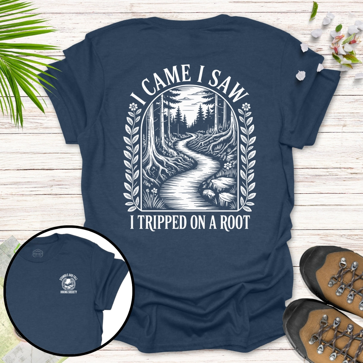 I Came I Saw Vintage Front And Back T-Shirt