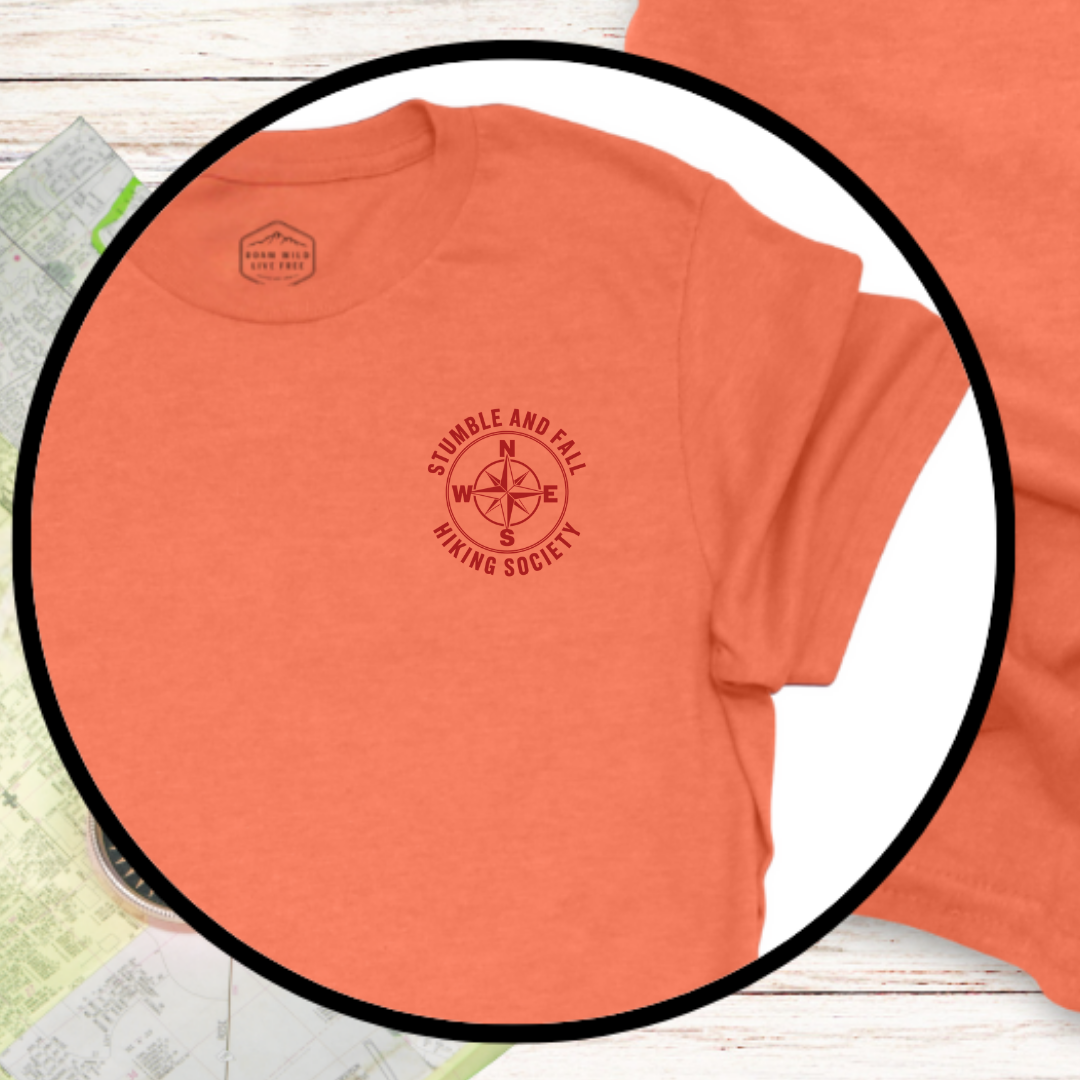Stumble and Fall Hiking Society Front And Back T-Shirt
