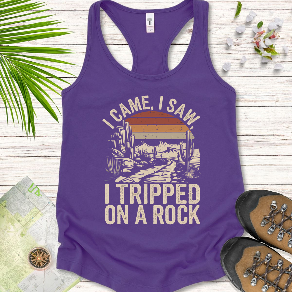 I Tripped On A Rock Retro Women's Tank Top