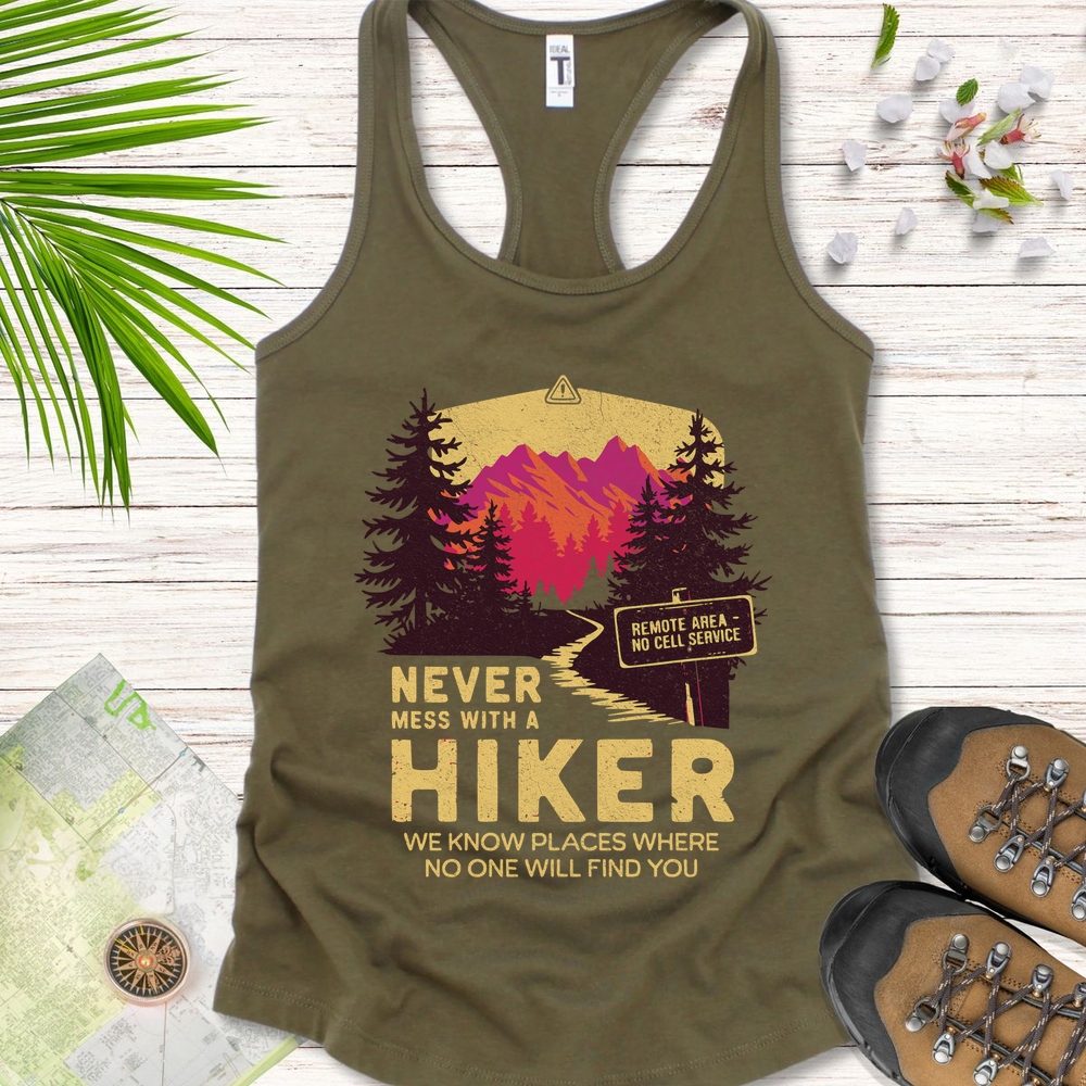 Never Mess With Hikers Bright Edition Women's Tank Top