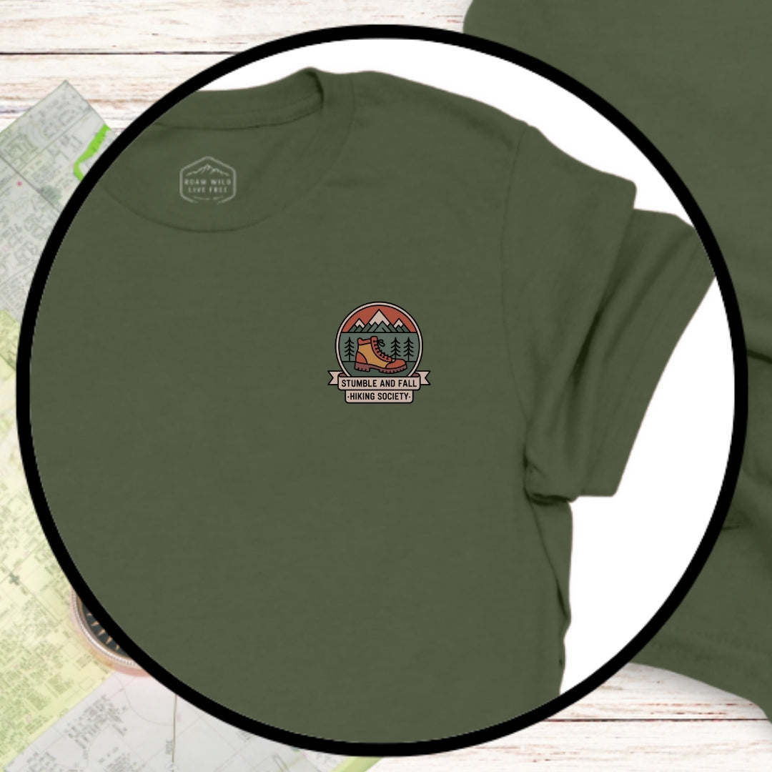 Retro Stumble and Fall Hiking Society T-Shirt