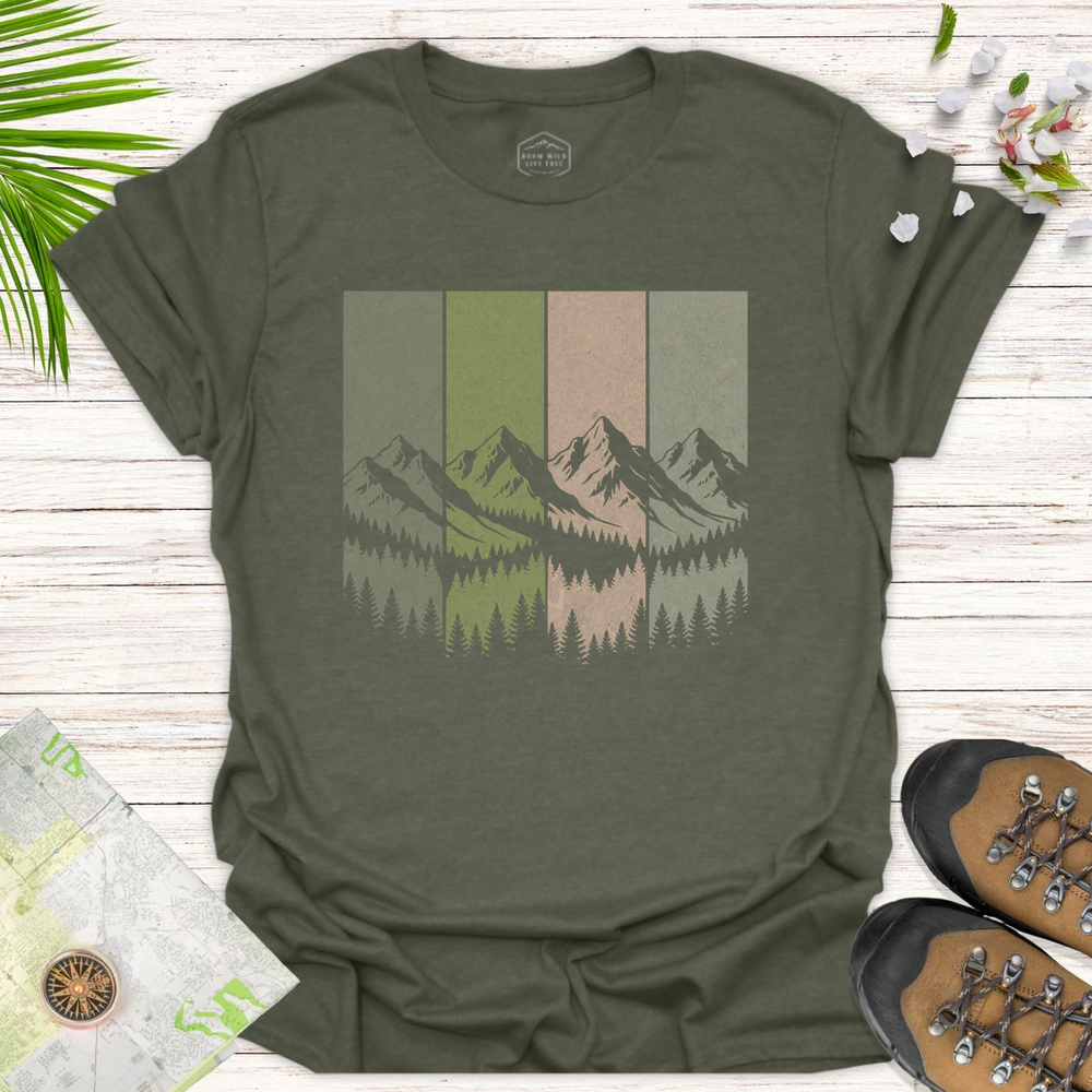 Retro Mountains Unisex T-Shirt
