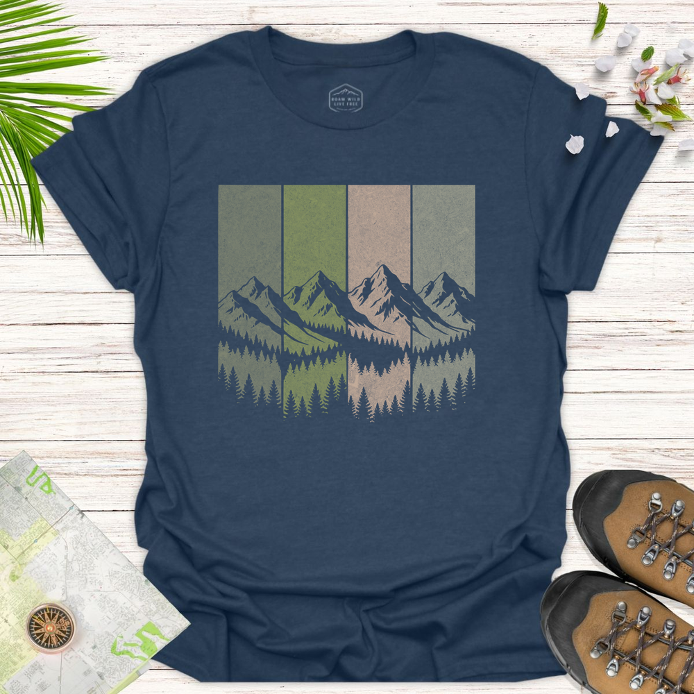 Retro Mountains Unisex T-Shirt