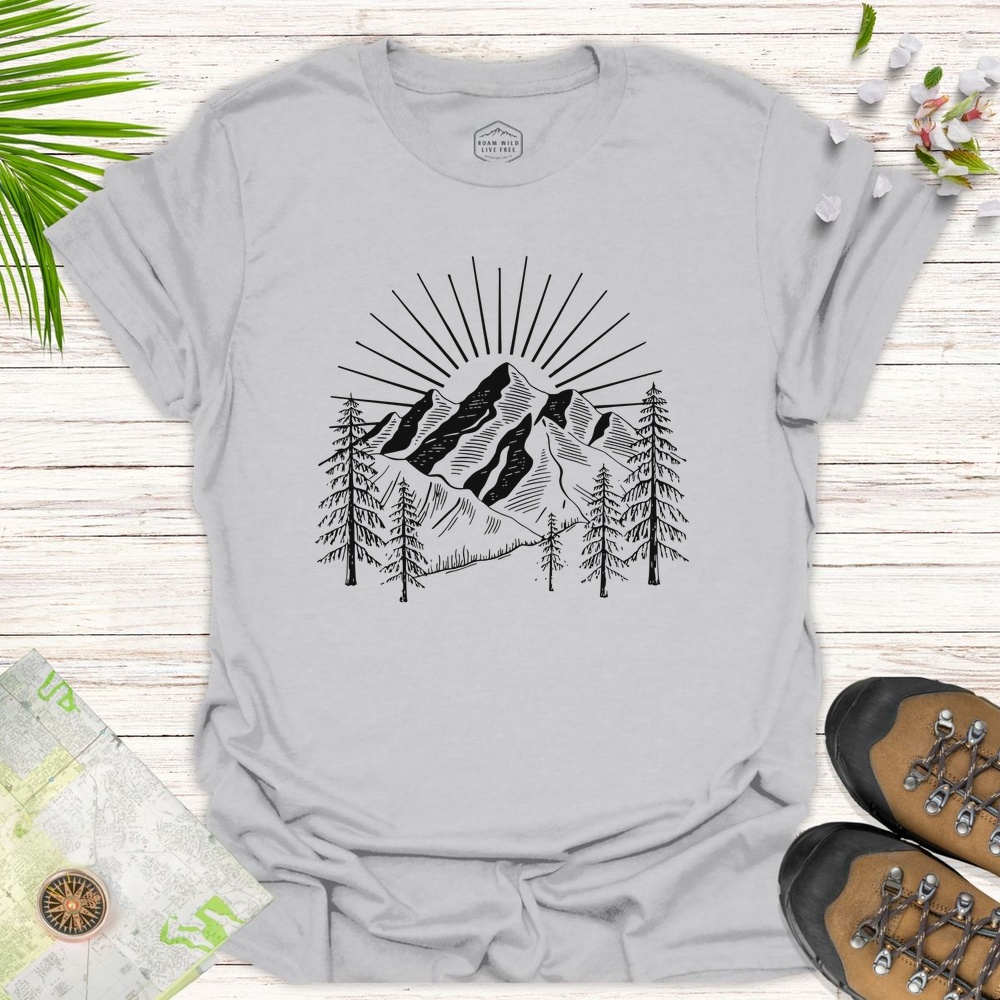 Sunrise Over The Mountains Unisex T-Shirt
