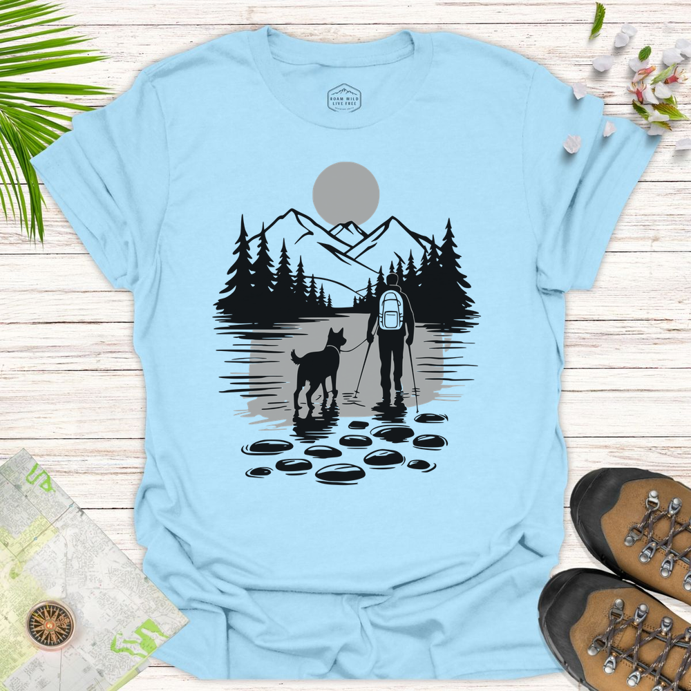Sunset Hiking Buddy Unisex T-Shirt