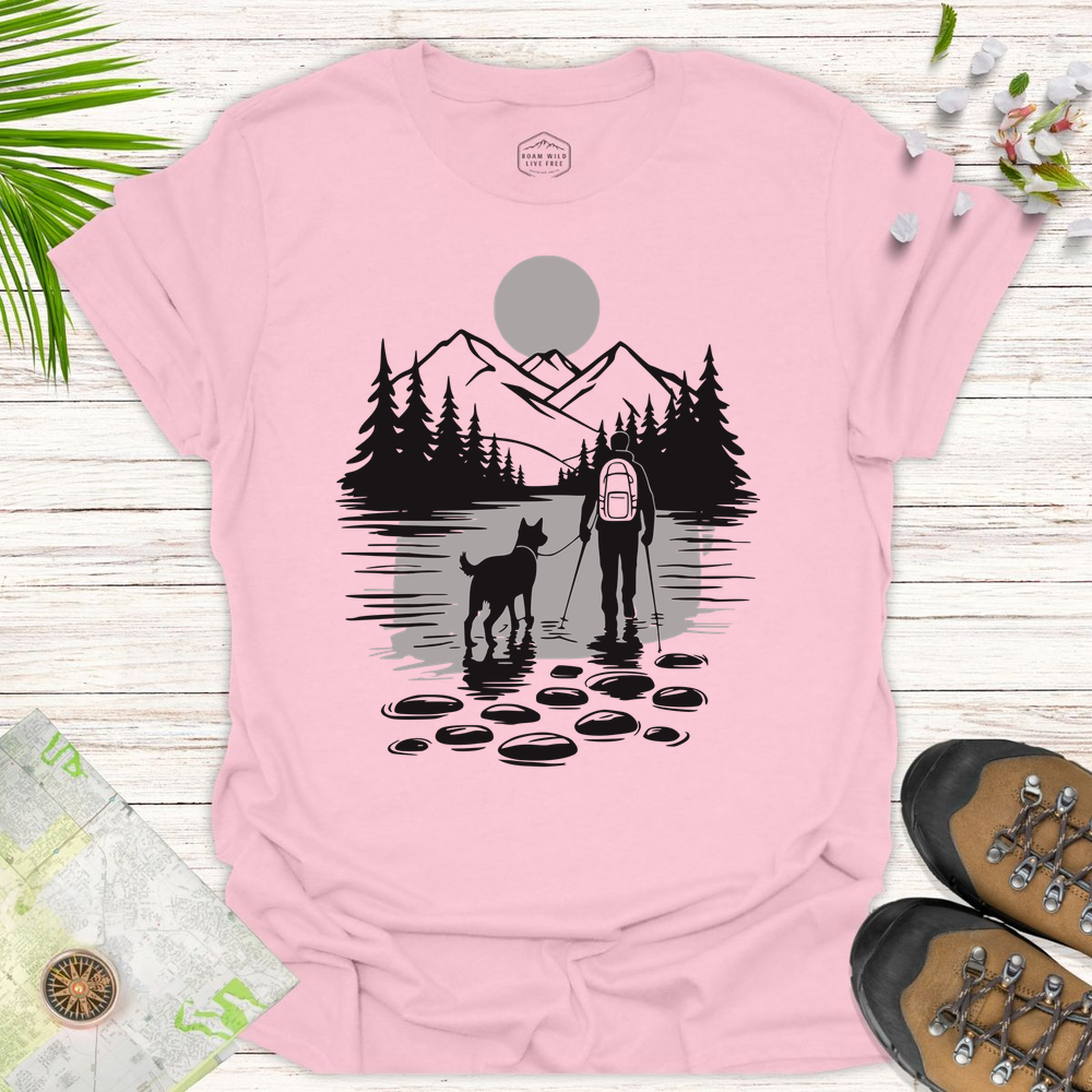 Sunset Hiking Buddy Unisex T-Shirt