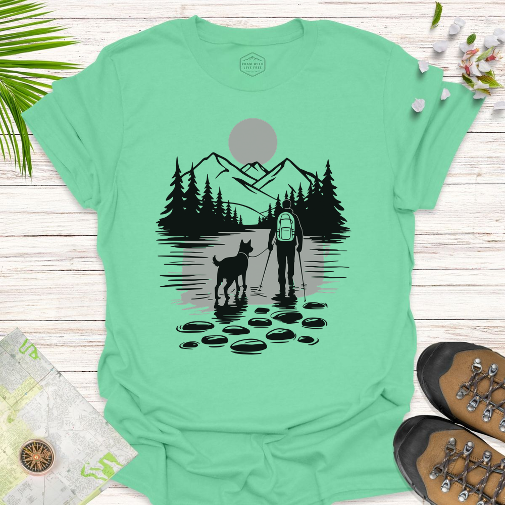 Sunset Hiking Buddy Unisex T-Shirt