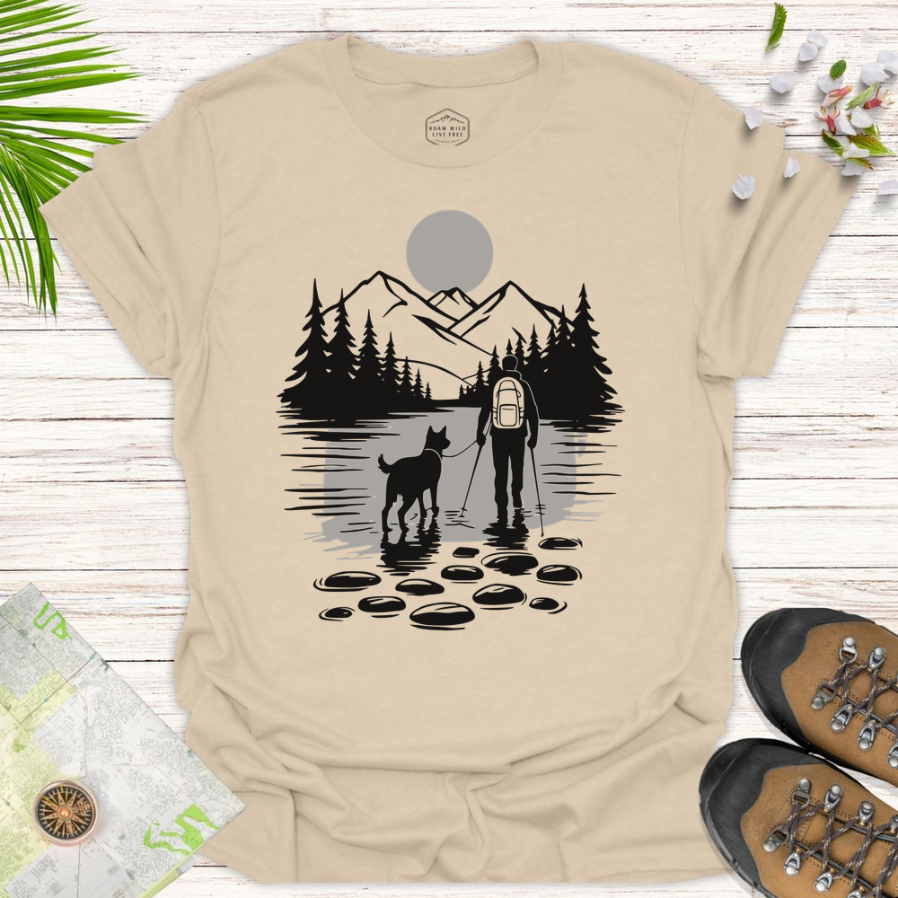 Sunset Hiking Buddy Unisex T-Shirt