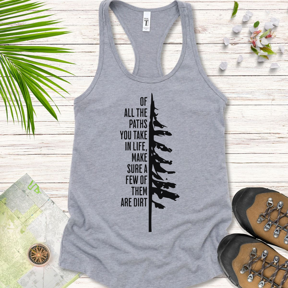 Take The Dirt Path Pine Women's Tank Top