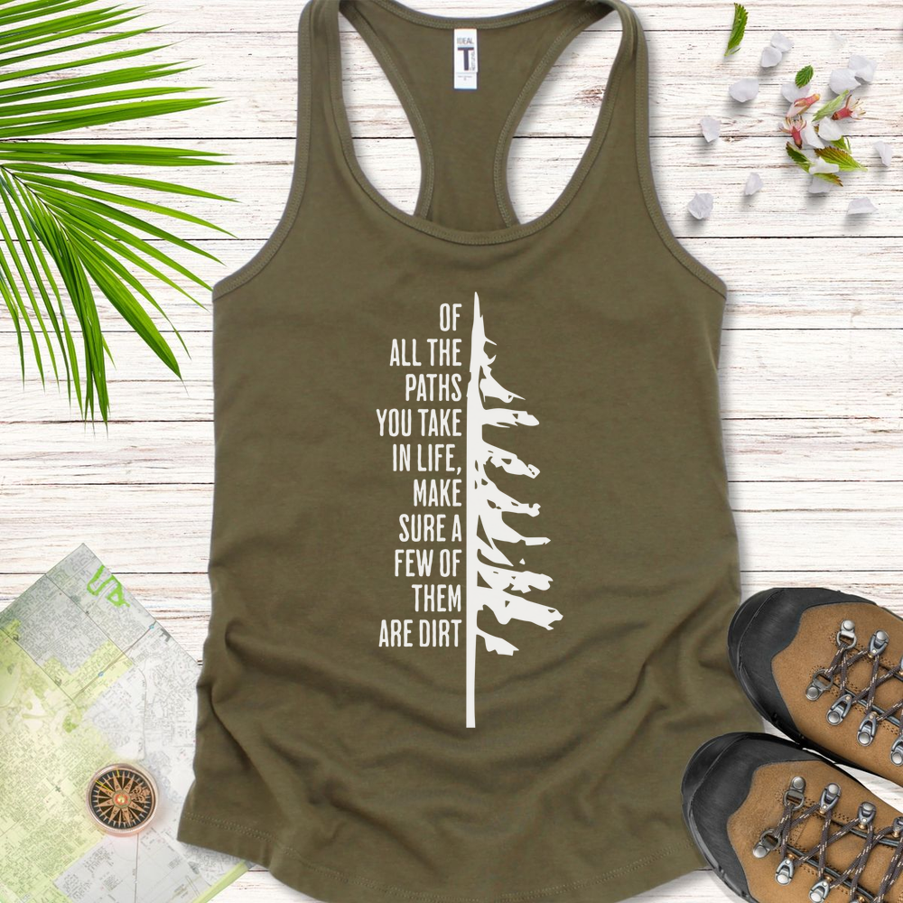 Take The Dirt Path Pine Women's Tank Top