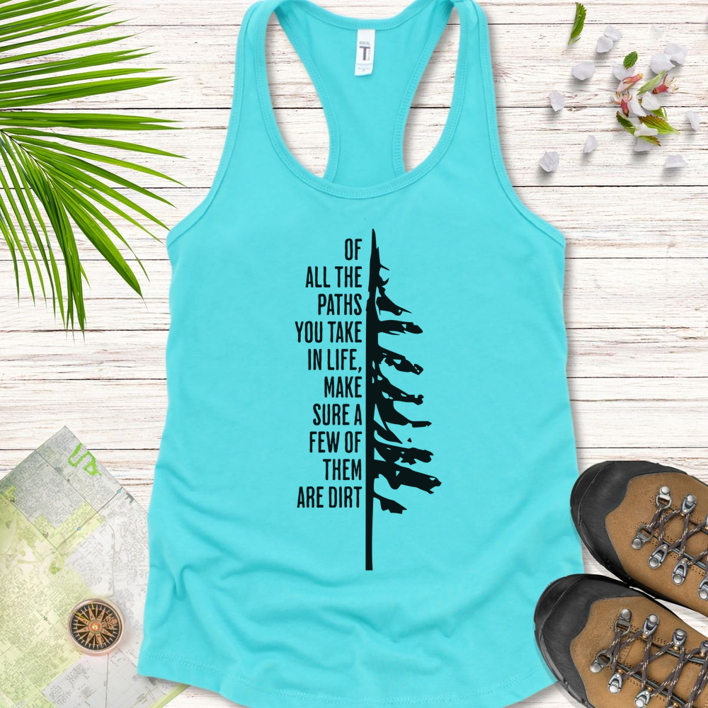Take The Dirt Path Pine Women's Tank Top