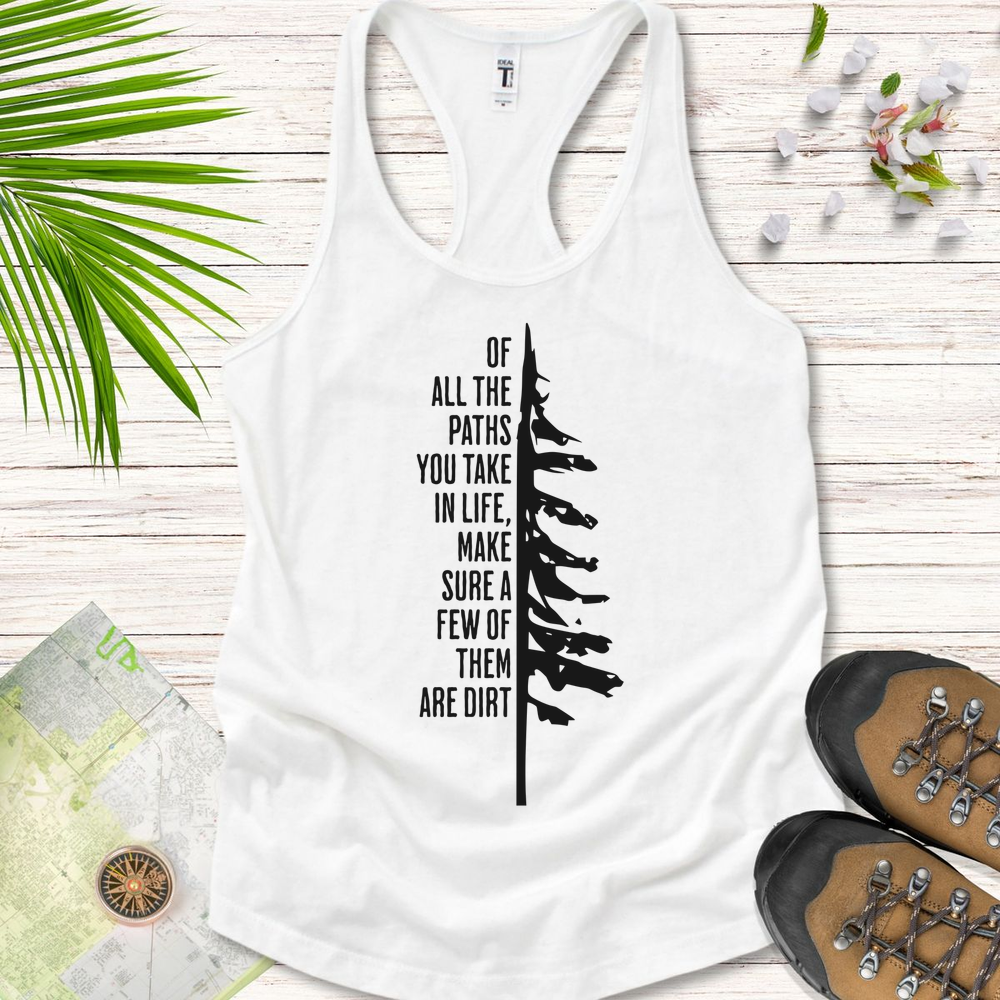 Take The Dirt Path Pine Women's Tank Top