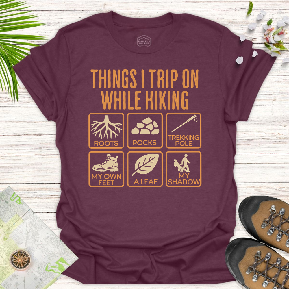 Things I Trip On While Hiking 2x3 Unisex T Shirt