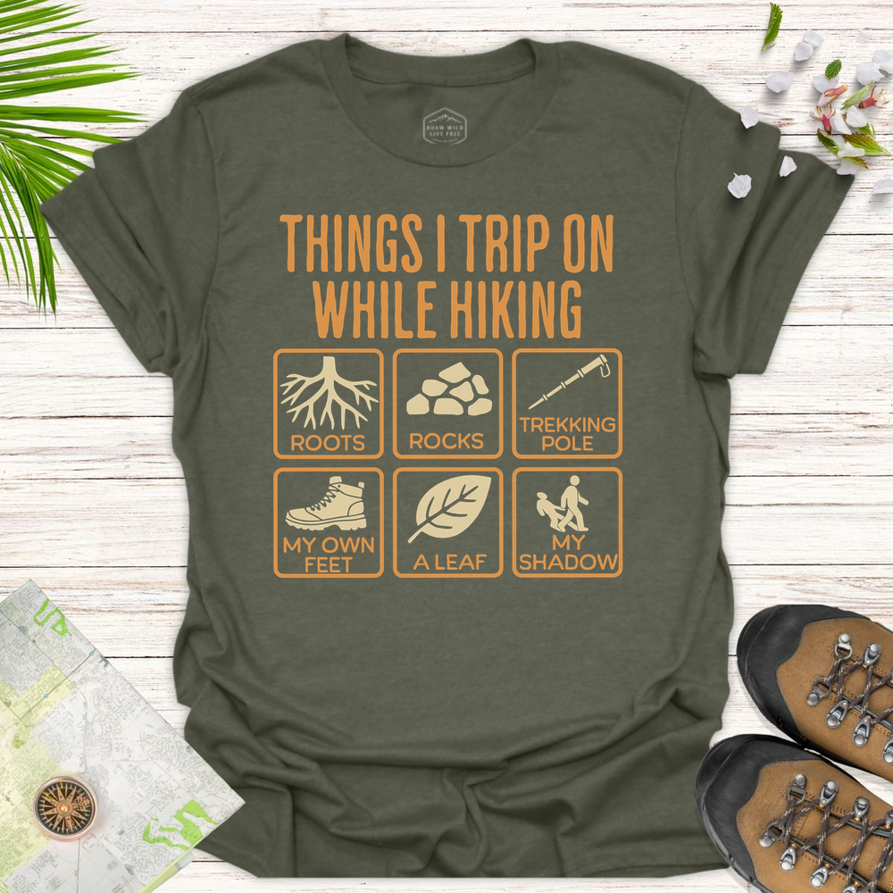 Things I Trip On While Hiking 2x3 Unisex T Shirt