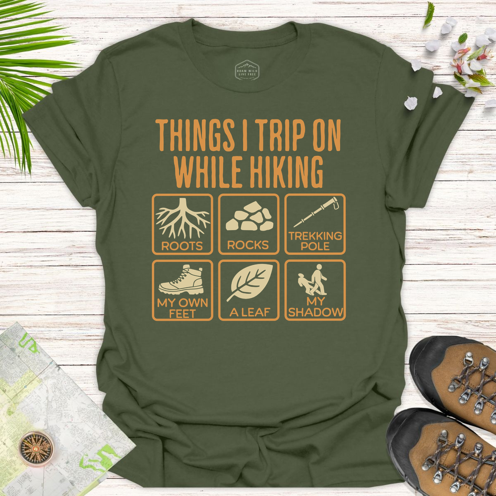 Things I Trip On While Hiking 2x3 Unisex T Shirt