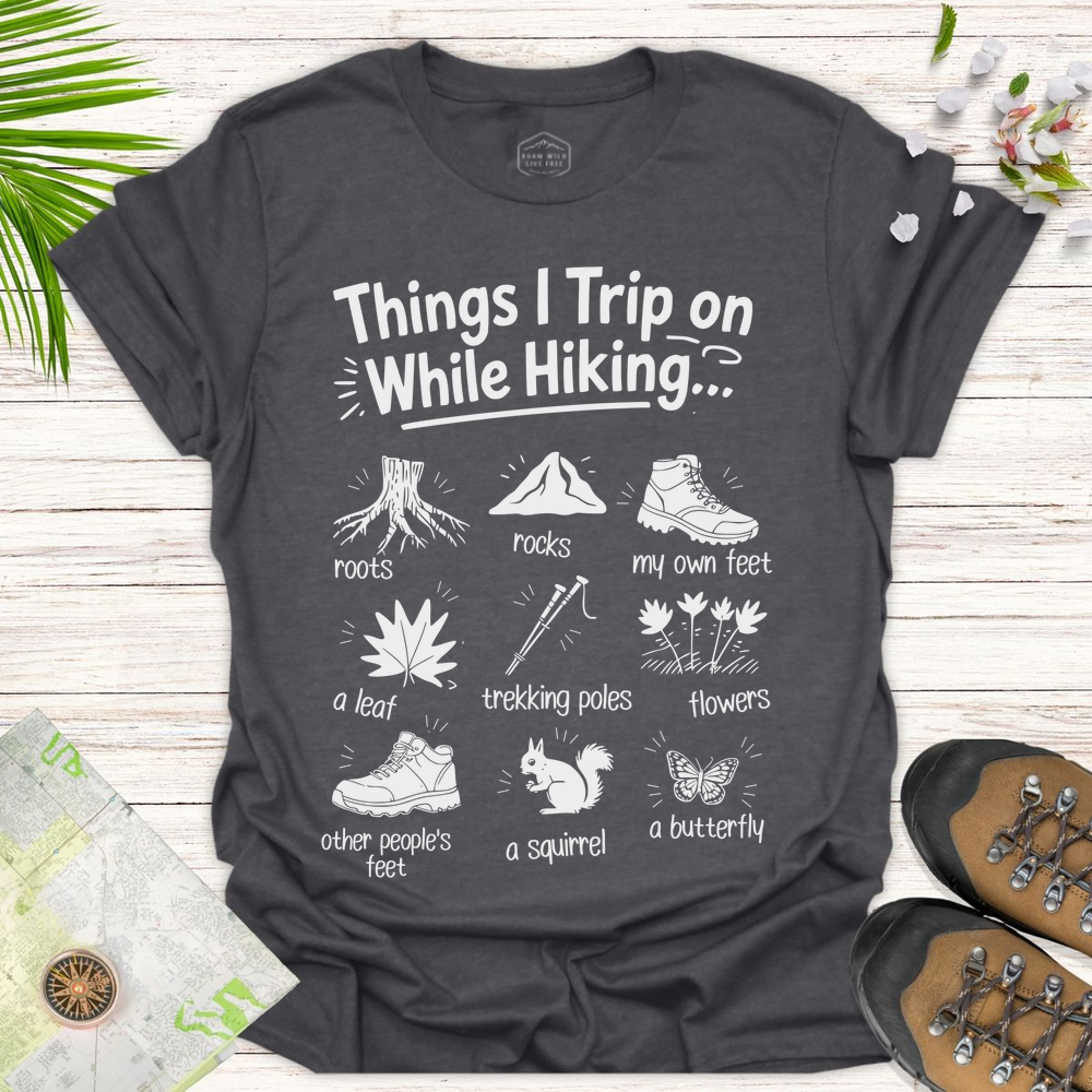 Things I Trip On While Hiking Notepad Edition Unisex T Shirt
