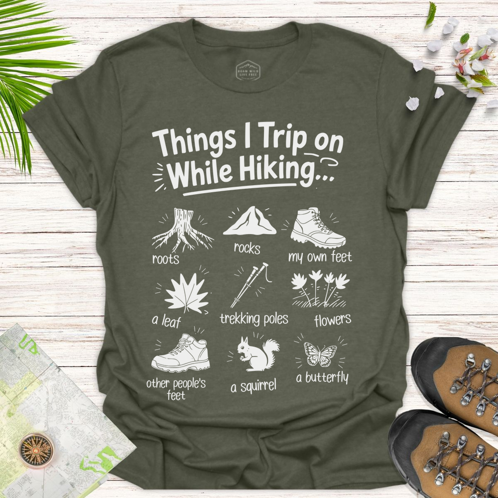 Things I Trip On While Hiking Notepad Edition Unisex T Shirt