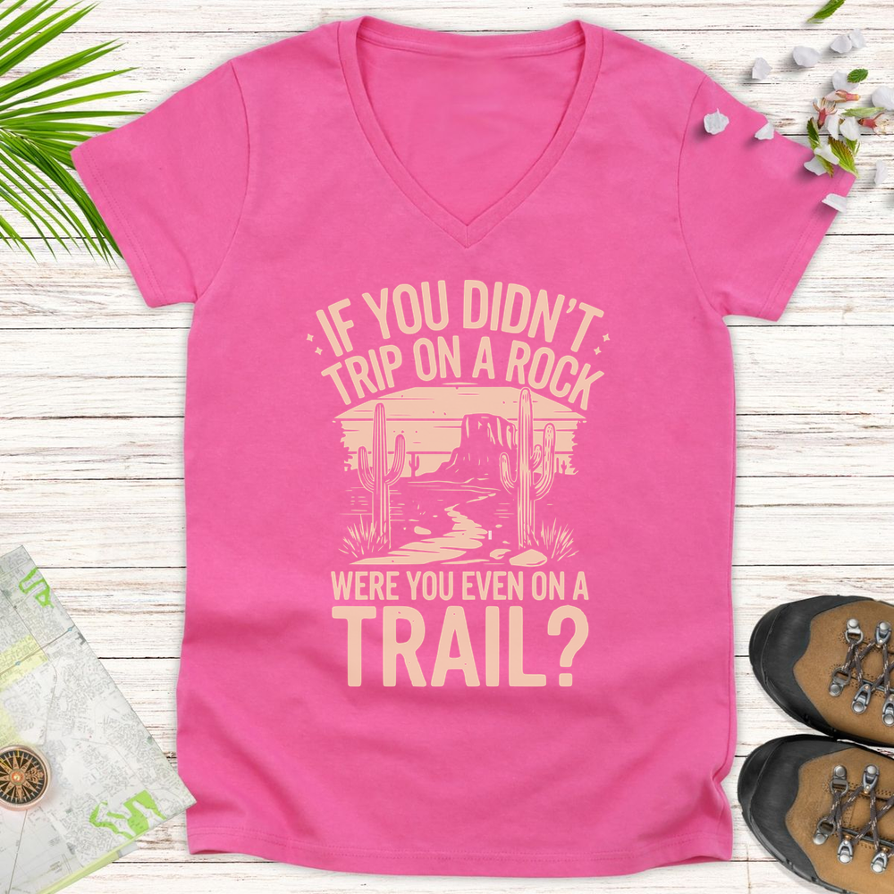 Trip On A Rock Women's V-Neck T-Shirt - Azalea