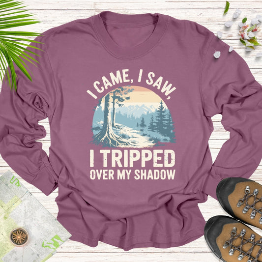 I Tripped On My Shadow Long Sleeve Unisex T-Shirt